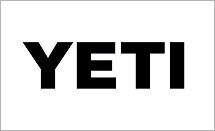 YETI brand name in capital letters