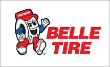 Belle Tire brand mascot and logo