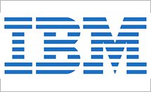 Iconic IBM blue logo design